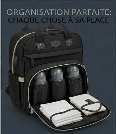 Sac à dos à Langer (Noir)