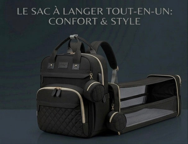 Sac à dos à Langer (Noir)