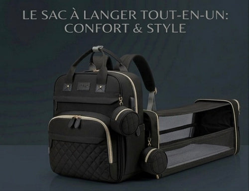 Sac à dos à Langer (Noir)